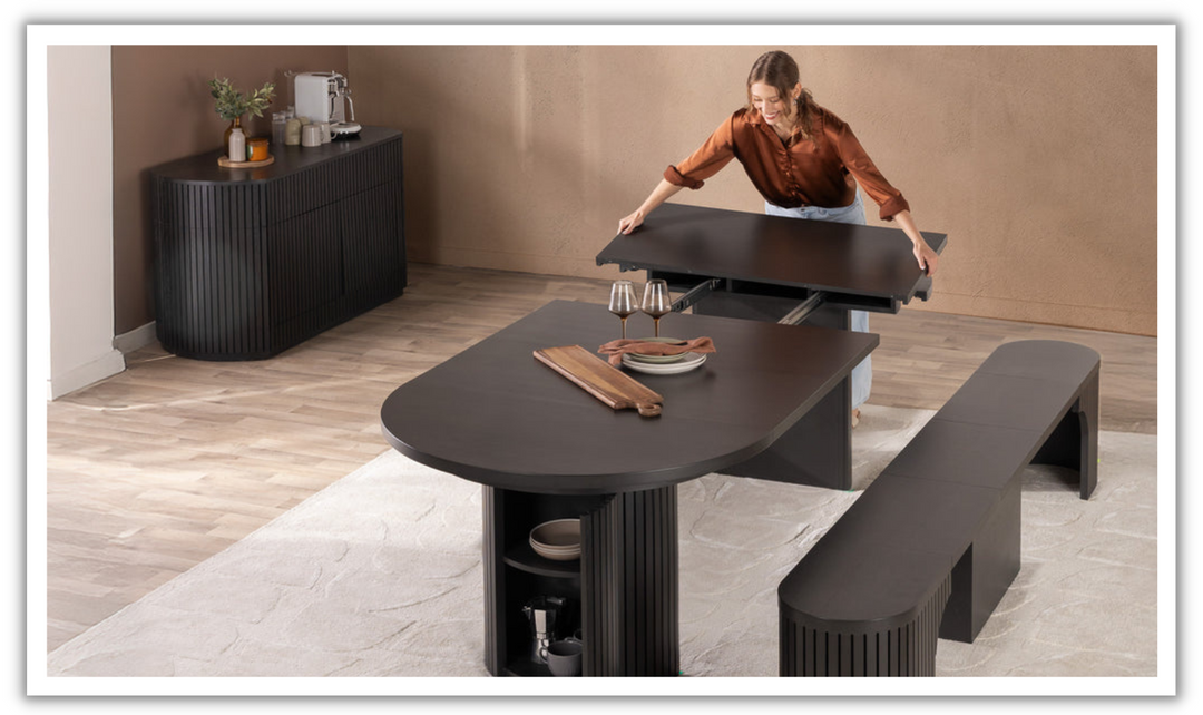 The Practical Extendable Transformer Dining Table Set (Table + Bench)