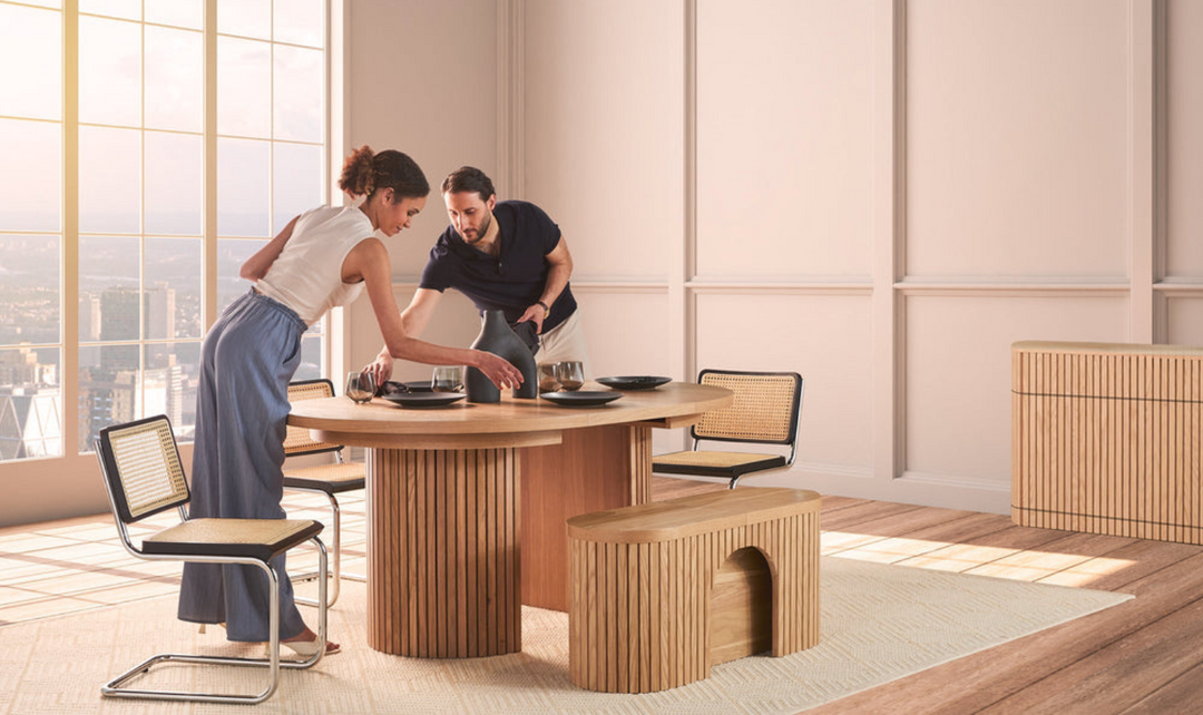 The Practical Extendable Transformer Dining Table Set (Table + Bench)