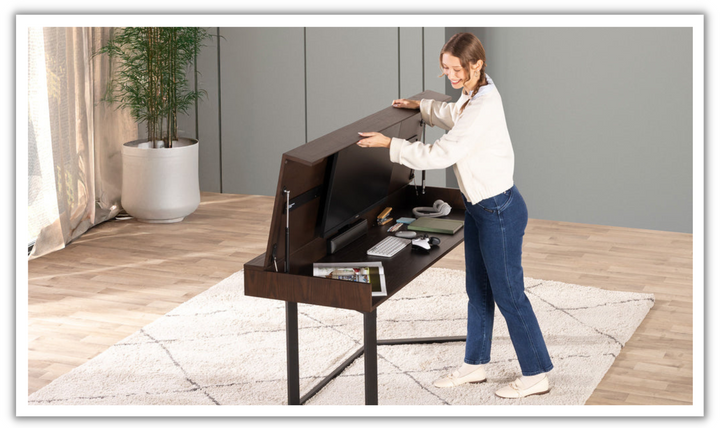 The Savouring Transformer Table to Desk with Adjustable height mechanism-jennifer furniture