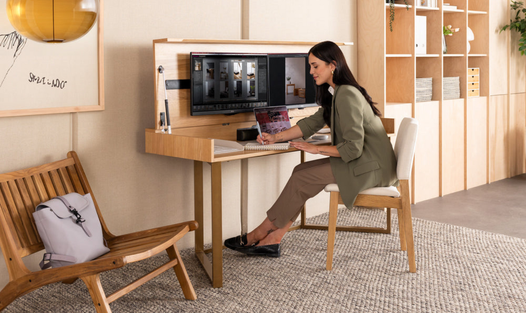 The Savouring Transformer Table to Desk with Adjustable height mechanism-jennifer furniture