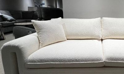 Tondo Stationary Fabric Sofa in Beige