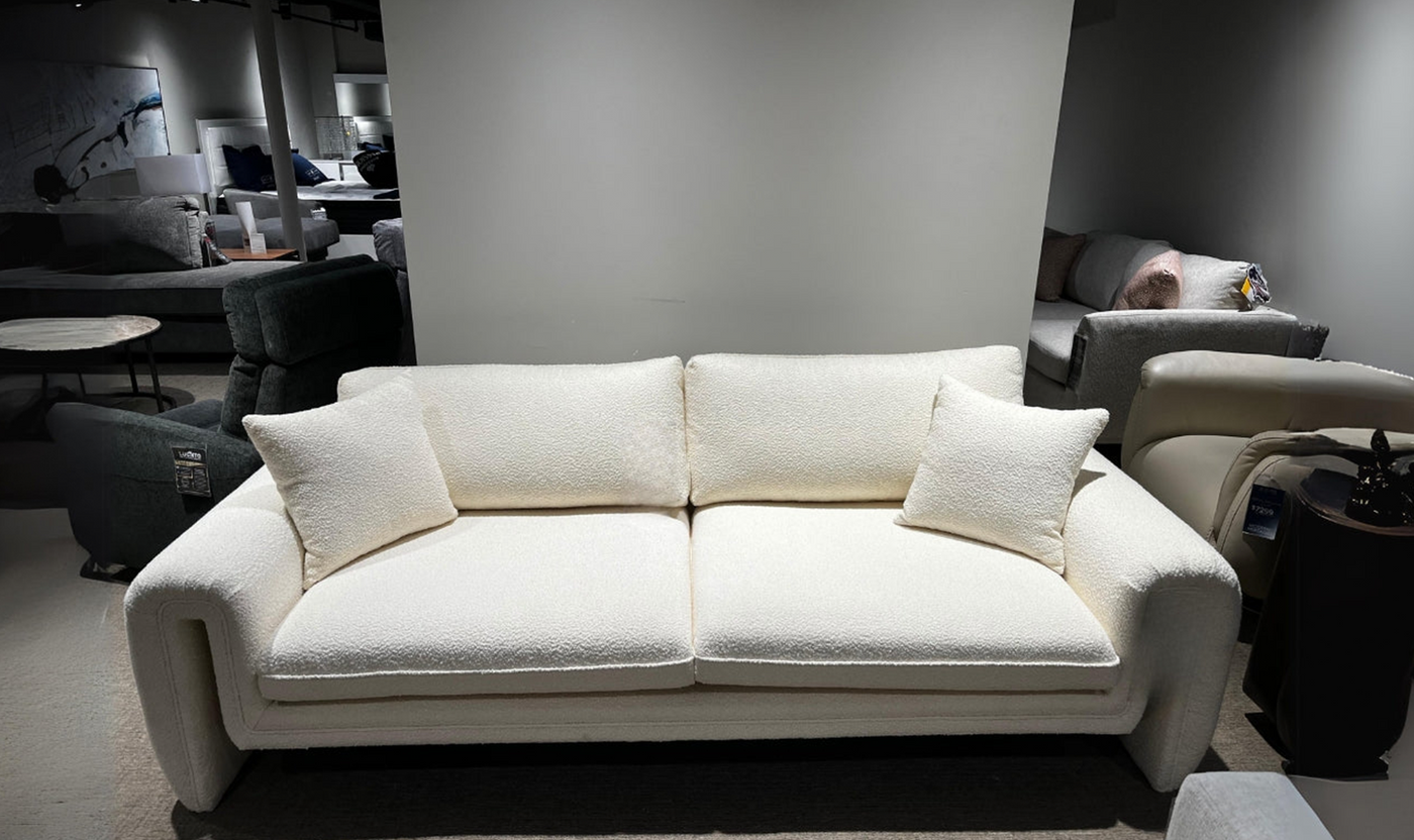 Tondo Stationary Fabric Sofa in Beige