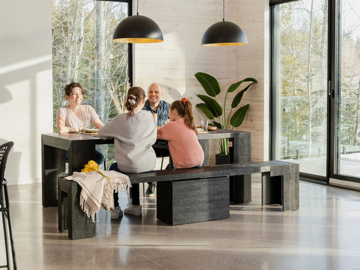 Transformer Table Extendable Wooden Dining Bench