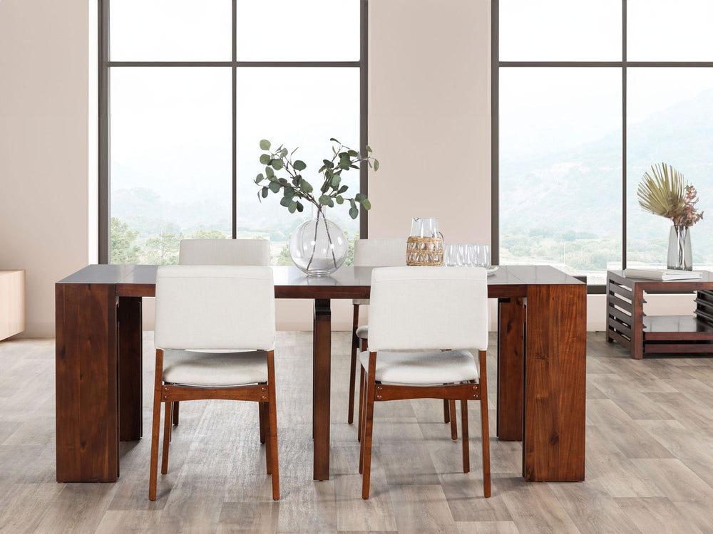Transformer Table Wooden Dining Chair with Ergonomic lumbar support