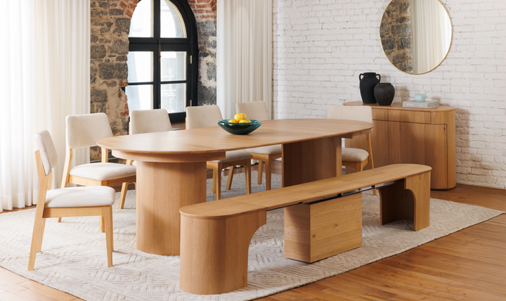 Transformer Eclipse Table in Scandinavian Oak Finish - Jennifer Furniture