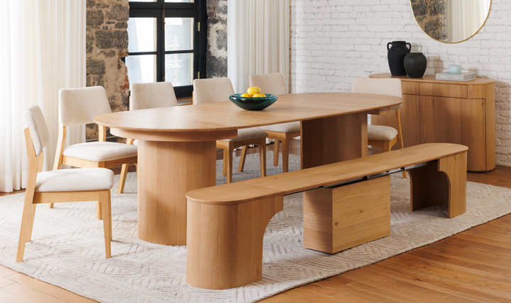 Transformer Eclipse Table in Scandinavian Oak Finish - Jennifer Furniture