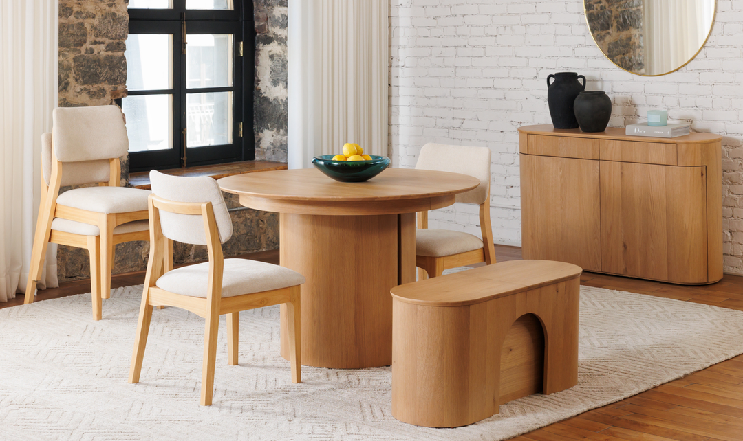 Transformer Eclipse Table in Scandinavian Oak Finish - Jennifer Furniture