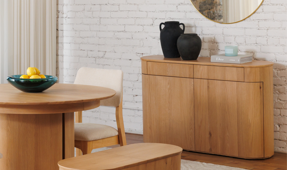 Transformer Eclipse Wooden Sideboard with Storage Support - Jennifer Furniture