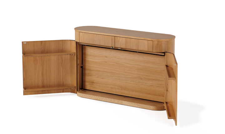 Transformer Eclipse Sideboard in Scandinavian Oak - Jennifer Furniture
