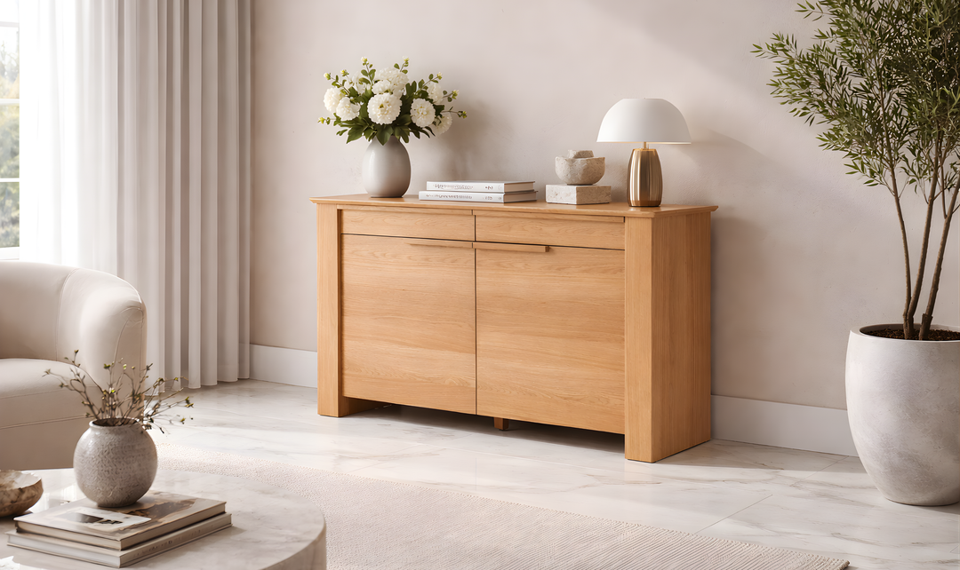 Transformer Nova Wooden Sideboard in Scandinavian Oak Finish