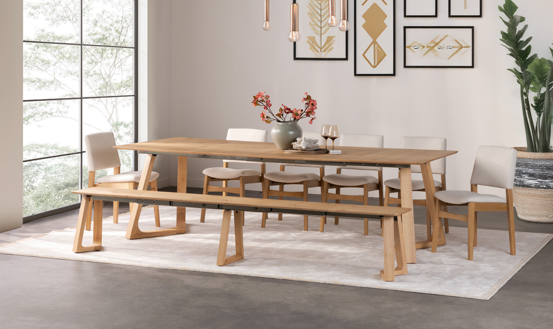Transformer Nova Extendable Dining Table in Scandinavian Oak finish