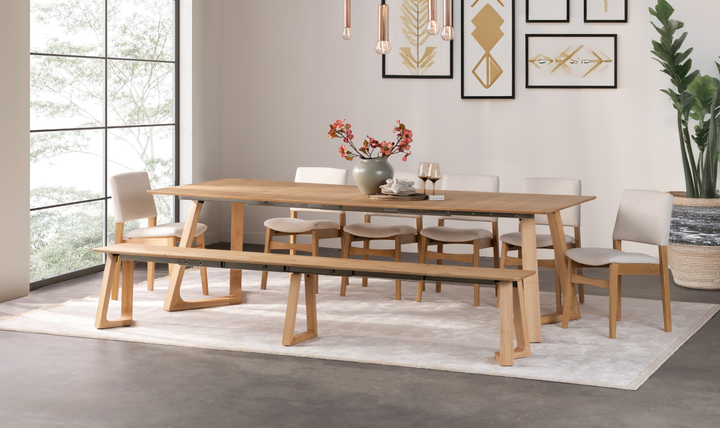 Transformer Nova Extendable Dining Table in Scandinavian Oak finish