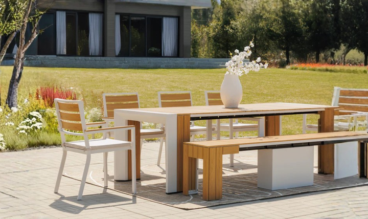 Transformer Table Patio Outdoor Wooden Chair