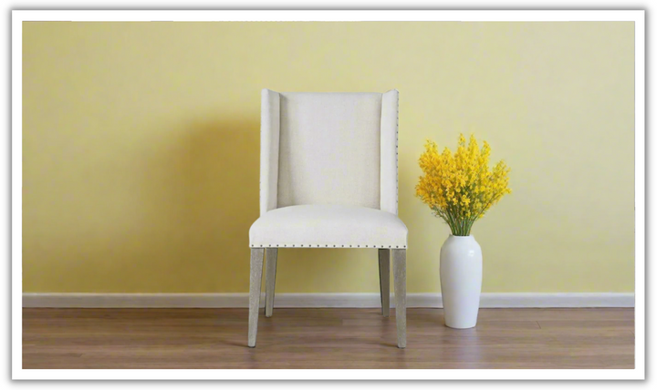 Universal Tyndall Fabric Dining Chair in Cream