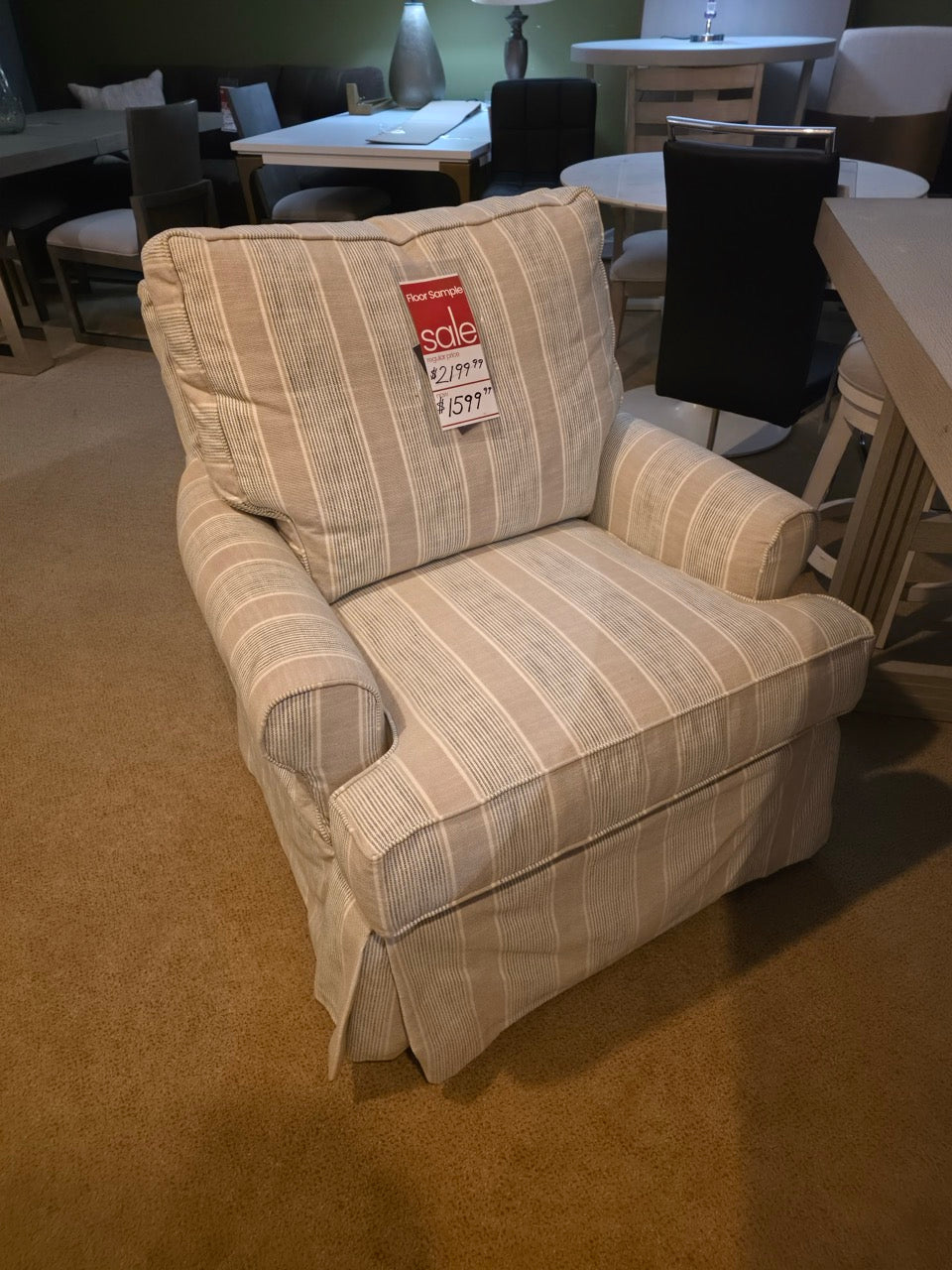 Four Seasons Swivel Downblend Slipcover Chair