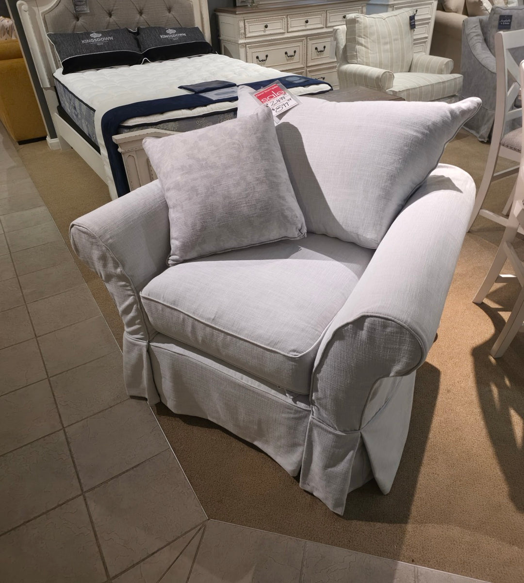 Four Seasons Downblend Slipcover Chair