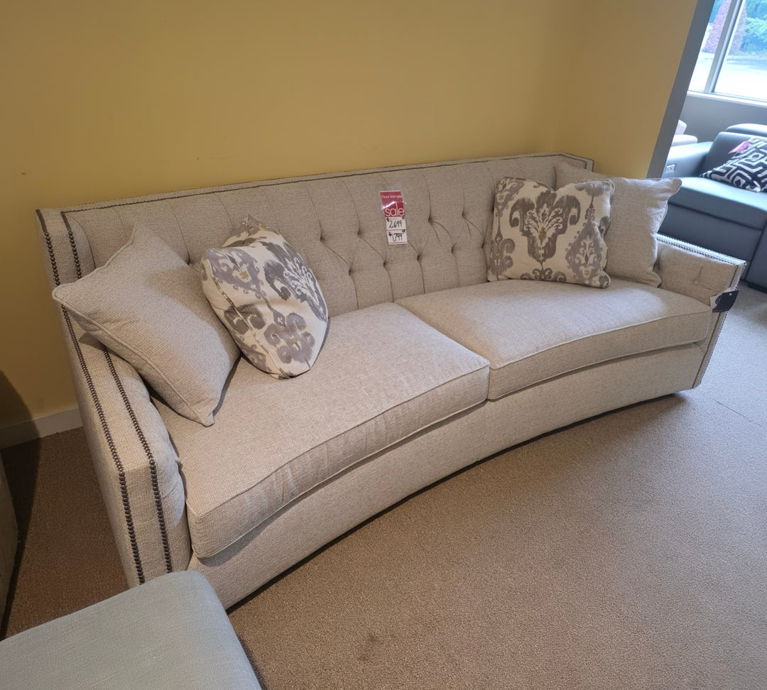Bernhardt Curved Sofa