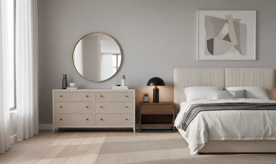 Universal Avaline Carmen 6 Drawer Dresser With Metal Knobs-jennifer furniture
