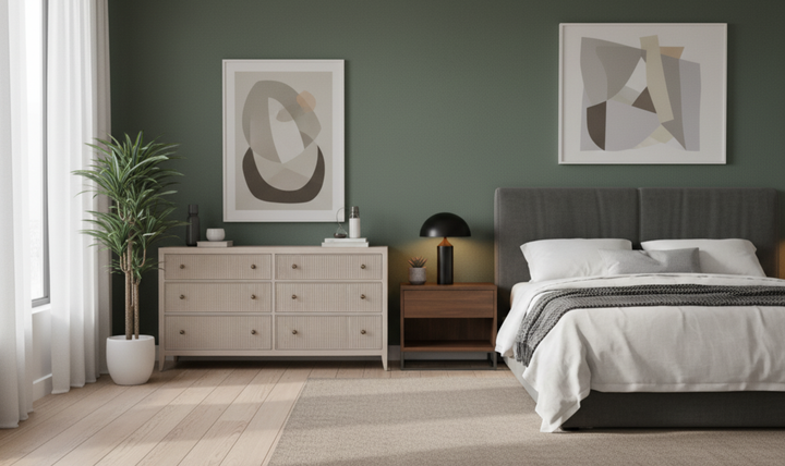 Universal Avaline Carmen 6 Drawer Dresser With Metal Knobs-jennifer furniture