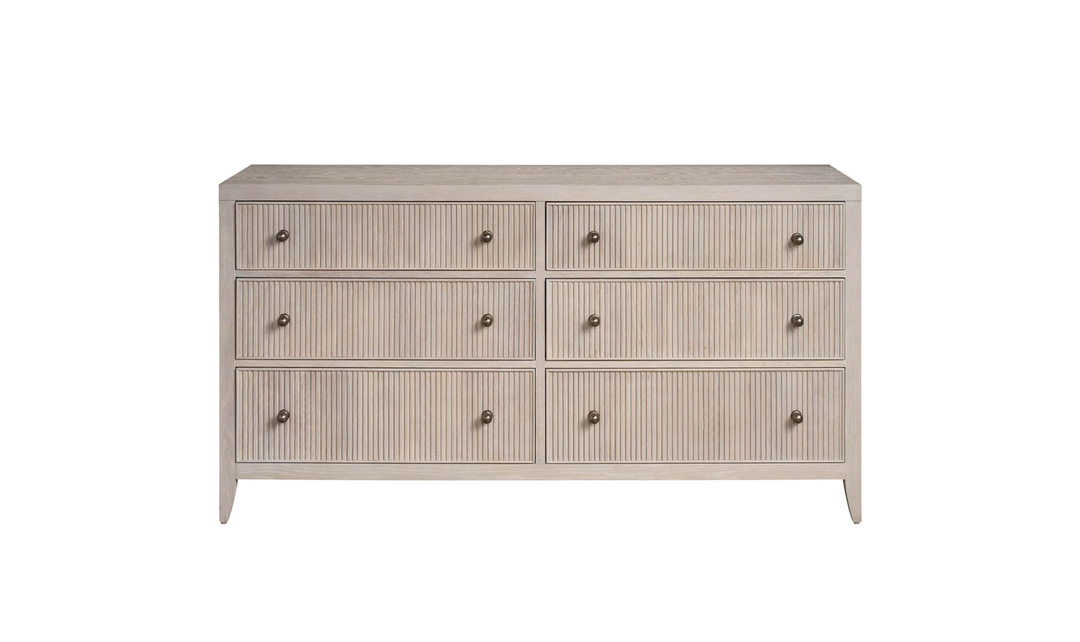 Universal Avaline Carmen 6 Drawer Dresser With Metal Knobs