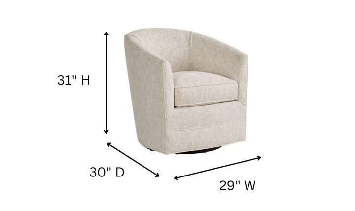 Universal Burke Swivel Chair in Beige-jennifer furniture