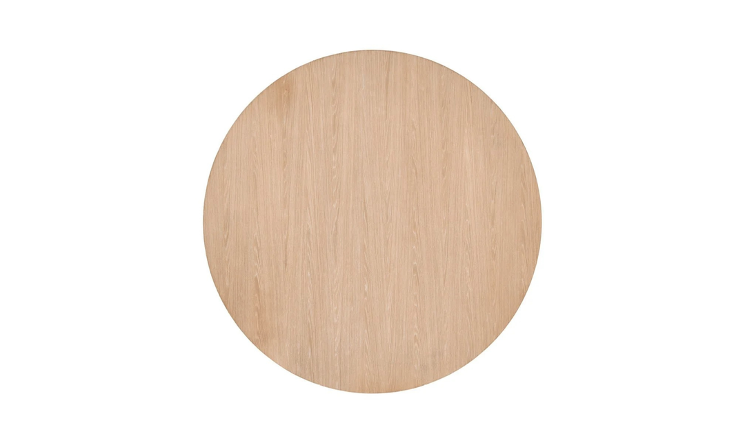 Universal Callon Round Dining Table With Half-Moon-Shaped Pedestals-Jennifer Furniture