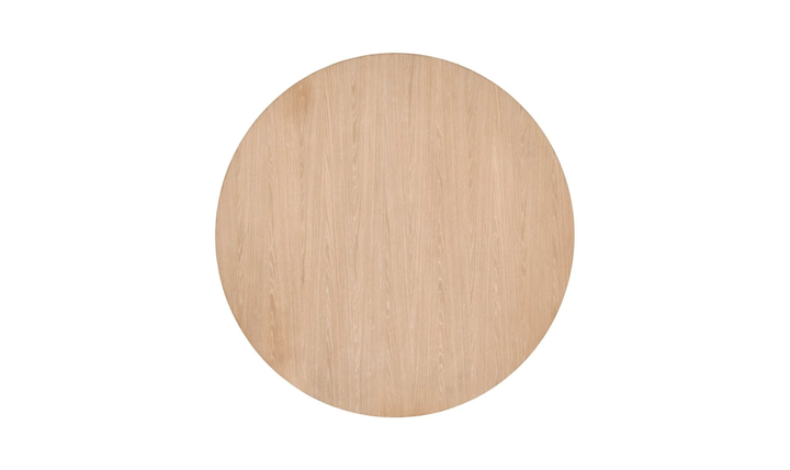 Universal Callon Round Dining Table With Half-Moon-Shaped Pedestals-Jennifer Furniture
