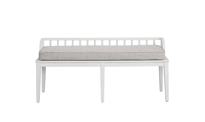 Universal Furniture Finn White Dining Bench with Tapered Legs