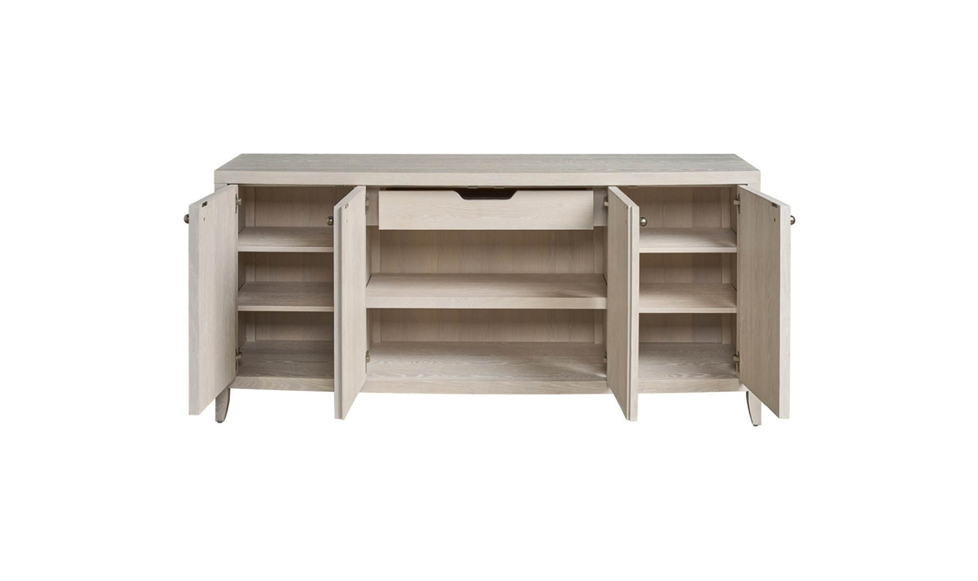 Universal Furniture Avaline Carmen Credenza With White Oak Finish-jennifer furniture