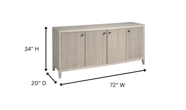 Universal Furniture Avaline Carmen Credenza With White Oak Finish