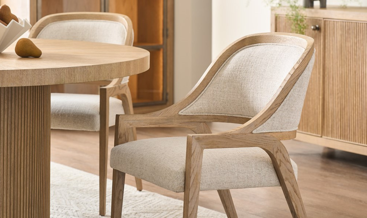 Universal Furniture Avaline Carmen Round Dining Table With Intricate Grain Patterns-jennifer furniture