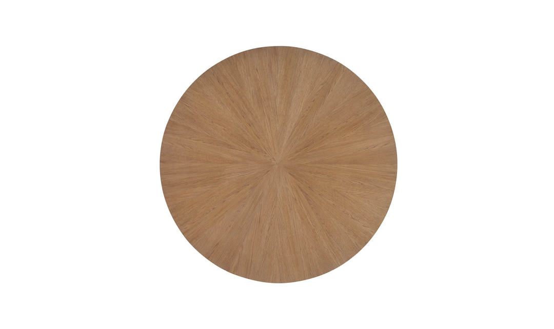 Universal Furniture Avaline Carmen Round Dining Table With Intricate Grain Patterns