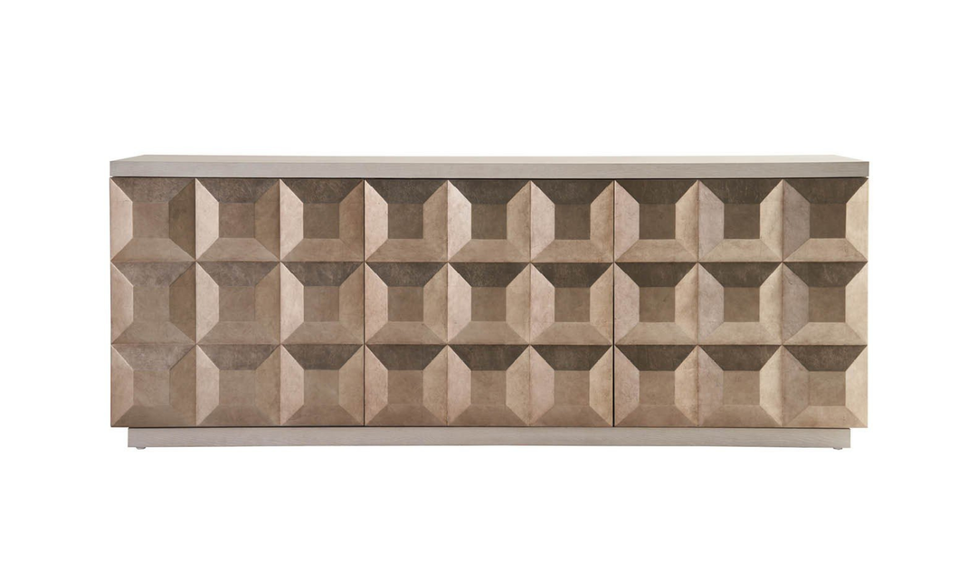 Universal Furniture Avaline Dolce Credenza With Striking Geometric Pattern
