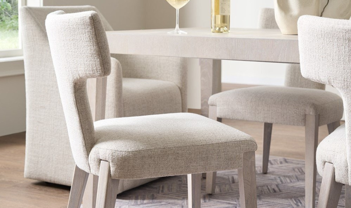 Universal Furniture Avaline Raen Side Chair With White Oak Finish-jennifer furniture