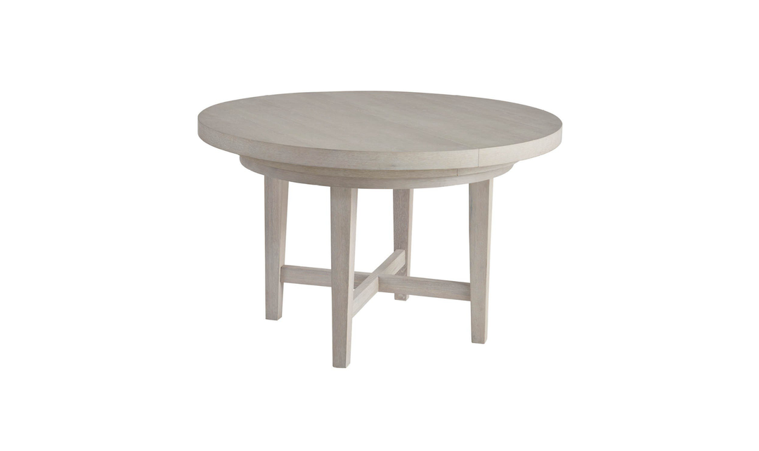 Universal Furniture Avaline Scavino White Wooden Round Dining Table-jennifer furniture