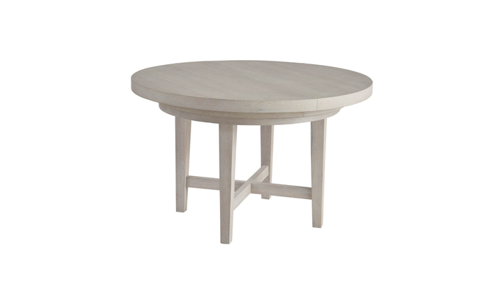 Universal Furniture Avaline Scavino White Wooden Round Dining Table-jennifer furniture