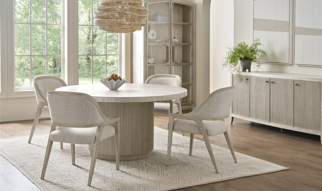 Universal Furniture Avaline White Wooden Arm Chair-jennifer furniture