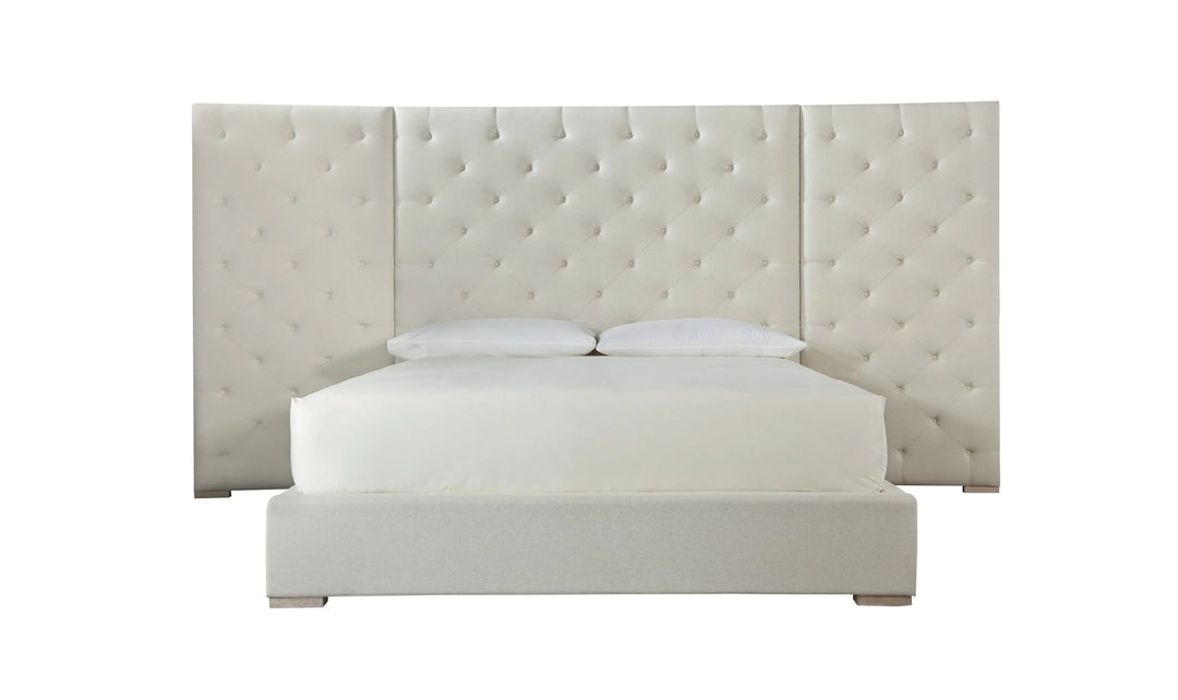 Universal Furniture Brando Cal King Bed in Quartz finish-Jennifer Furniture