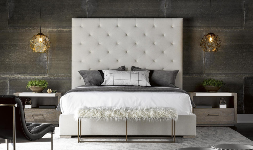 Universal Furniture Brando Cal King Bed in Quartz finish-Jennifer Furniture