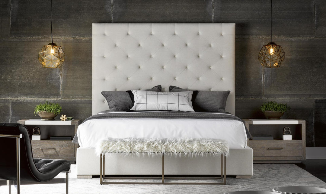 Universal Furniture Brando Cal King Bed in Quartz finish-Jennifer Furniture