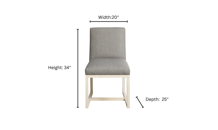 Universal Furniture Carter Side Chair with Plush Upholstered Seat (Wood/Fabric)