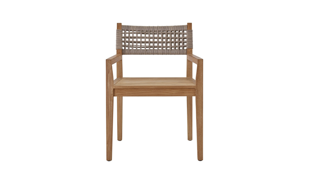 Universal Furniture Chesapeake Wooden Arm Chair in Beige