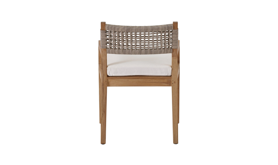 Universal Furniture Chesapeake Wooden Arm Chair in Beige