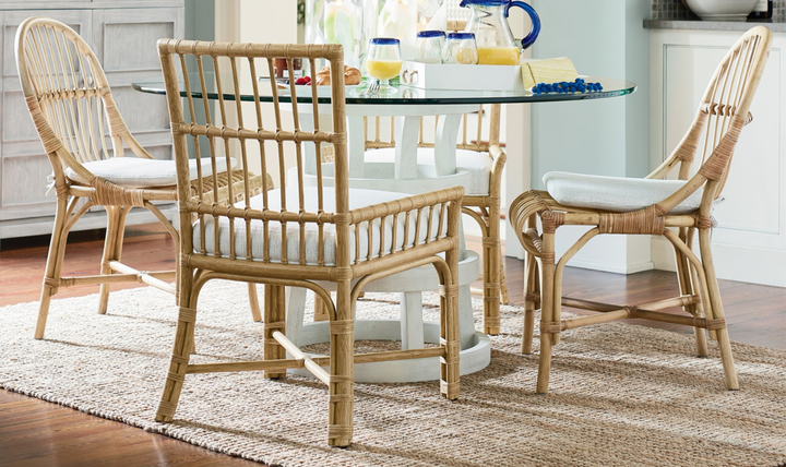 Universal Furniture Clearwater Fabric White Low Arm Chair