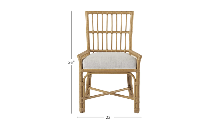 Universal Furniture Clearwater Fabric White Low Arm Chair