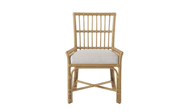 Universal Furniture Clearwater Fabric White Low Arm Chair