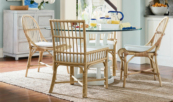 Universal Furniture Clearwater Low Arm Chair in White