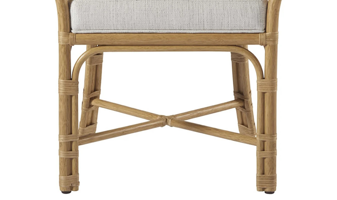 Universal Furniture Clearwater Fabric White Low Arm Chair