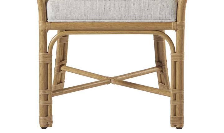 Universal Furniture Clearwater Fabric White Low Arm Chair