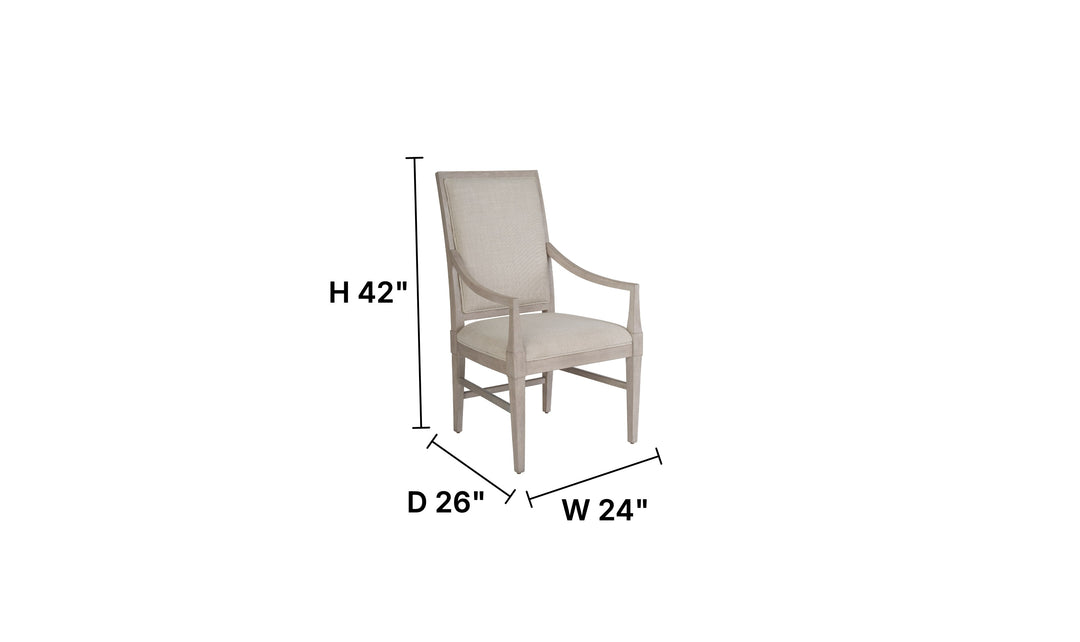 Universal Furniture Coalesce Arm Chair in Light Gray-Jennifer Furniture